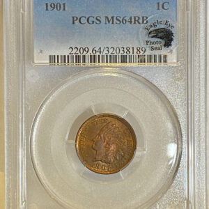 1901 PCGS MS64RB Photo Seal