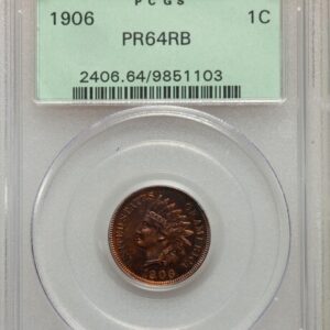 1906 1C PCGS PR64 RB Photo Seal