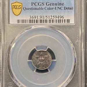 1870 PCGS Genuine UNC details Questionable Color
