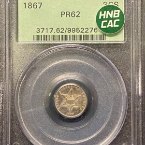 1867 PCGS PR62 OGH
