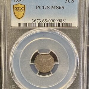 1857 PCGS MS65 Gold Shield