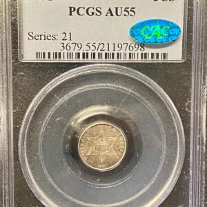 1861 PCGS AU55 CAC