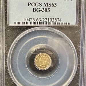 BG-305 1854 50c PCGS MS63