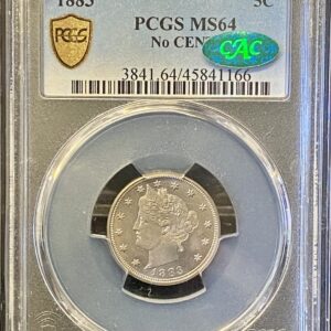 1883 PCGS MS64 No Cents CAC