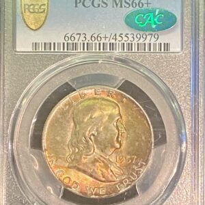1957-D PCGS MS66+ Gold Shield CAC