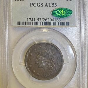 1838 PCGS AU53 CAC