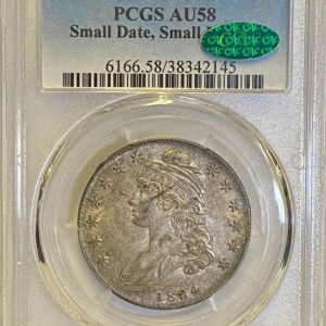 1834 PCGS AU58 Small Date, Small Letters CAC