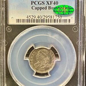 1837 Capped Bust Dime – PCGS XF45 – CAC